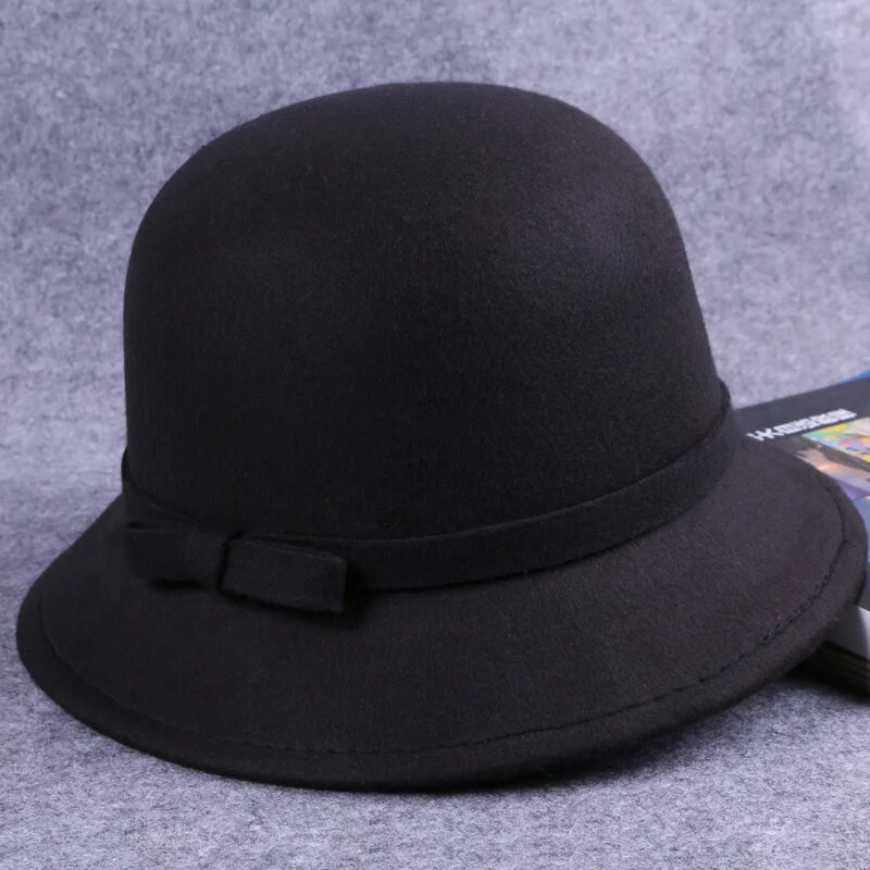 Siltas vilnas filca cepures sievietēm rudens ziemas priekšgala kausa vāciņš augšējā cepure Eleganta vispiemērotākā beretes beanie cepures vairumtirdzniecība шляпа женская