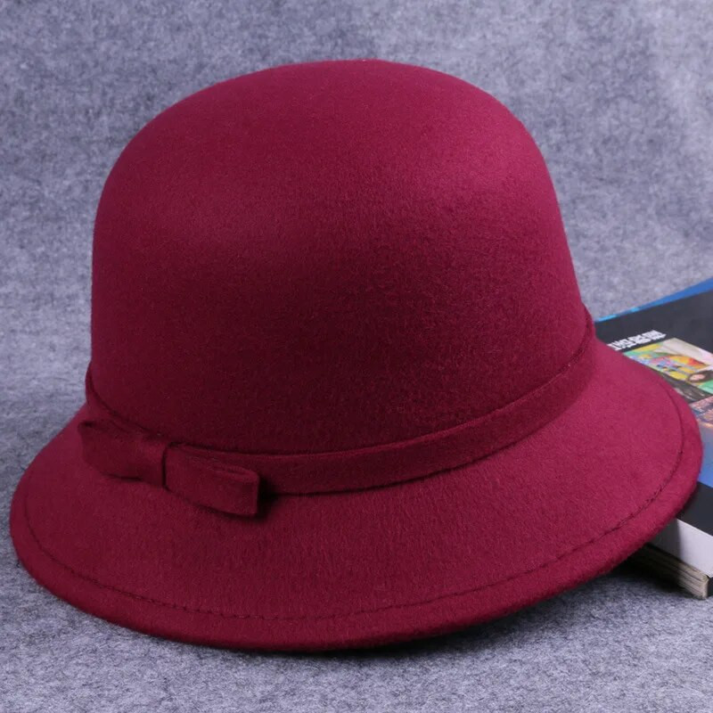 Siltas vilnas filca cepures sievietēm rudens ziemas priekšgala kausa vāciņš augšējā cepure Eleganta vispiemērotākā beretes beanie cepures vairumtirdzniecība шляпа женская