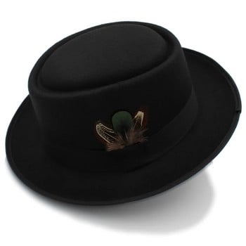 Γυναικείο καπέλο χοιρινό πίτας από φθινοπωρινή τσόχα για Lady Crushable καπέλο BREAKING BAD Hat Walter Θηλυκό καπέλο χειμερινό ρετρό Fedora
