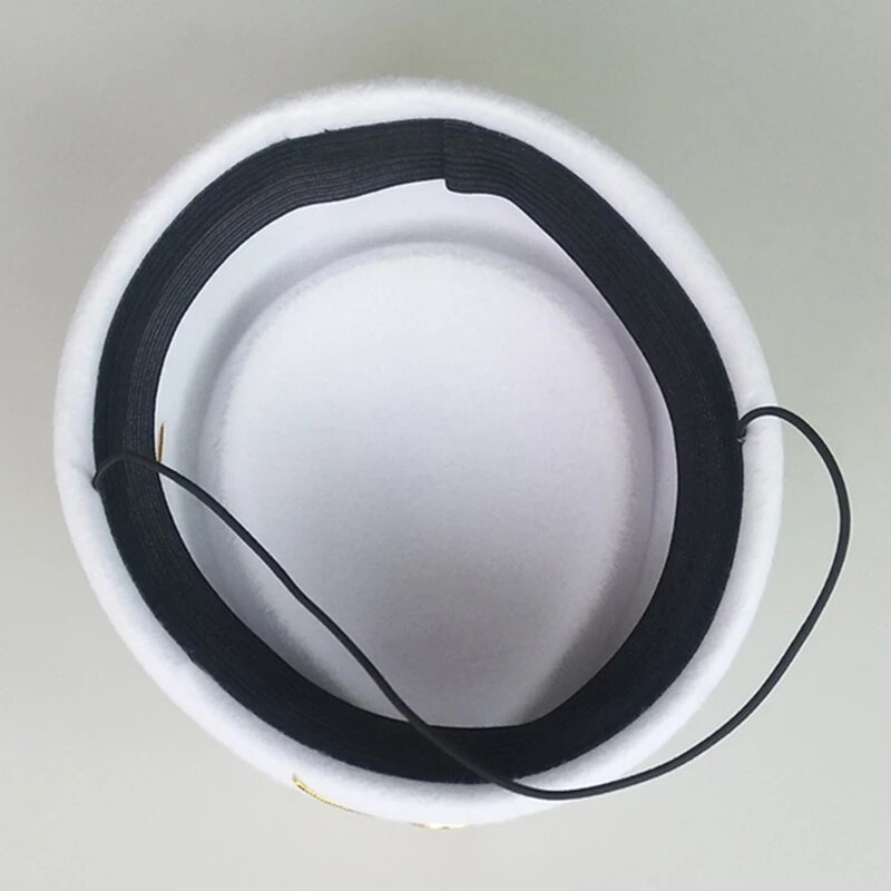 Aviokompānijas stjuartes cepure formastērpiem sievietēm lomu spēles rekvizīti Stjuartes cepure ar nozīmīti skatuves priekšnesumu kostīmu cepure