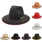 Korea versioon Villane silindrimüts jazzmüts Briti stiilis silindrimüts suure äärega müts rõngastega ämbrimüts pealdisega