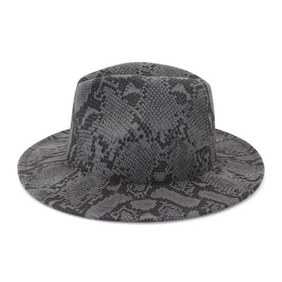 WZCX moodne ussinaha mustriga naiste džässimüts sügistalvine vabaaja mõõn laia äärega elegantne vildist müts täiskasvanutele