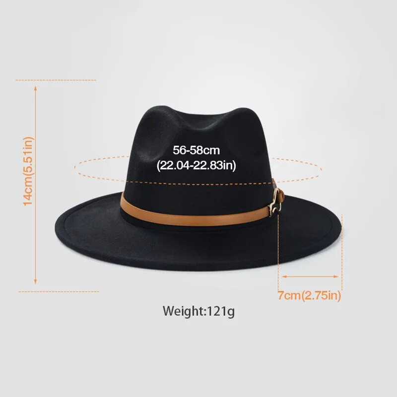 Ziemas vilnas Fedora silta džeza cepure sievietēm vīriešiem Vintage vienkrāsains unisex bowler vāciņš rudens plakanām malām filca Trilby cepures