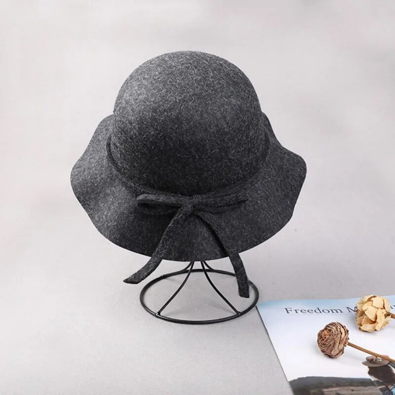 Vilnos kepurė rudens žiemos mados imitacija vilnos retro baseino kepurė