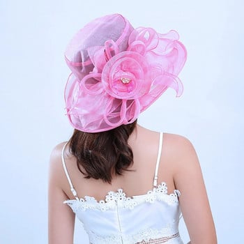 Women Fascinator Lady Cocktail Tea Party Church Wedding Bridal Flower Is 17 Visor The Rain Hat Oversized Hats for Women Floppy