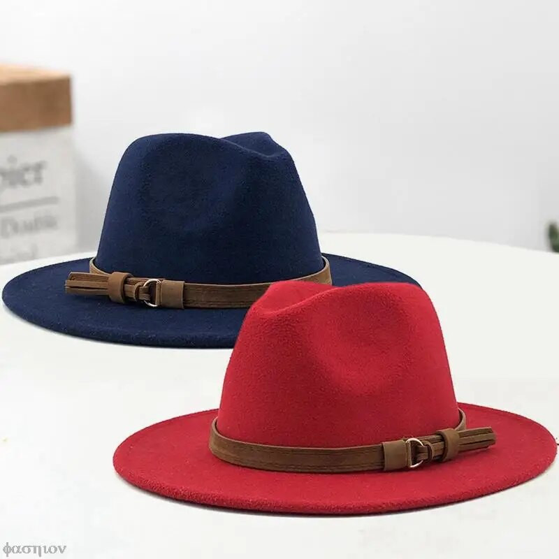 Elegantne Lady Gangster Trilby Felt Homburgi kiriku džässimüts Reguleeritav uus villane naiste meeste Fedora müts talveks sügiseks Fedora müts