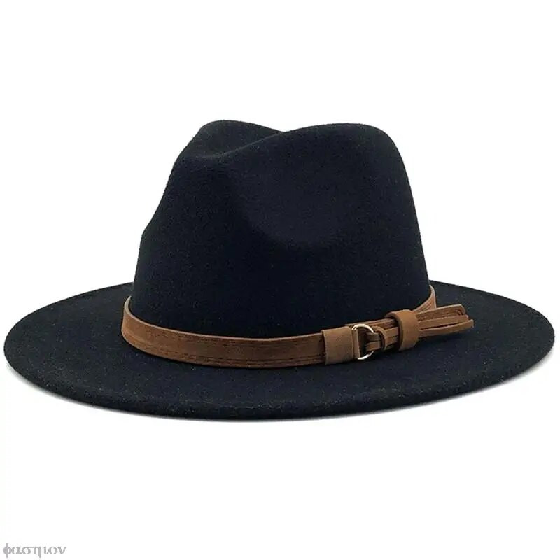 Elegantne Lady Gangster Trilby Felt Homburgi kiriku džässimüts Reguleeritav uus villane naiste meeste Fedora müts talveks sügiseks Fedora müts
