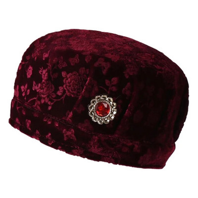 Sieviešu vilnas dzijas kausa cepure Dāma rudens ziema biezāka silta zvejnieka baseina cepure Viduslaika pusmūža mātes elastīgās cepures