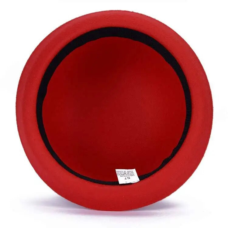 BomHCS Solid Corol Есен Пролет Зима Дамска топла шапка Fedoras Дамска модна вълнена шапка 16919MZ8