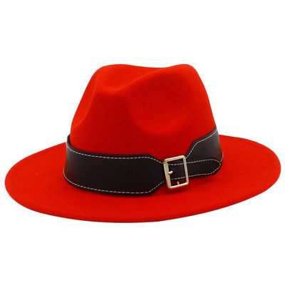 Naiste talveleopardimustriga laia vööga džässimüts kahevärvilise laia äärega Fedora Hat Ranch müts, mis sobib pidude festivalideks