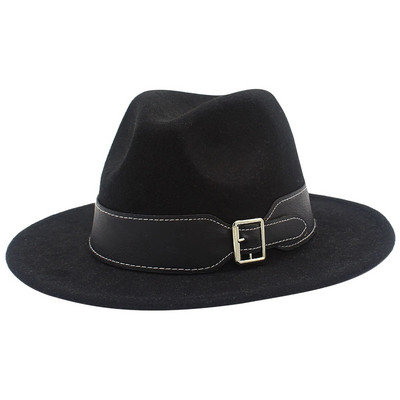 Naiste talveleopardimustriga laia vööga džässimüts kahevärvilise laia äärega Fedora Hat Ranch müts, mis sobib pidude festivalideks