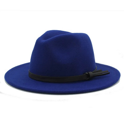 Vintage sieviešu vilnas Gangster Trilby filca Fedora cepure ar platām malām ziemas eleganta Lady Jazz Sombrero cepure L18