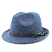100% vilnas sieviešu gangsterfilca Fedora cepure ziemai Eleganta dāma OutbackTrilby Felt Homburg Church Džeza cepure, izmērs 56-58CM