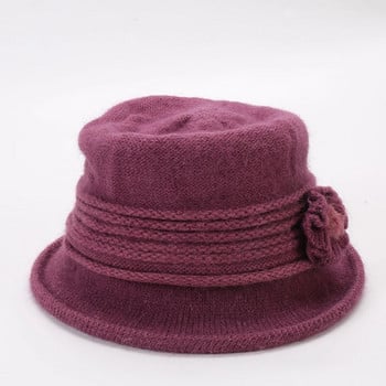 Γυναικεία καπέλα Νέο μάλλινο πλεκτό καπέλο ζεστό κουβά Γυναικεία κυρία Φθινοπωρινό Χειμώνα Εξαιρετικά παχιά Μόδα All-Match Fedora Casual madam Καπάκι