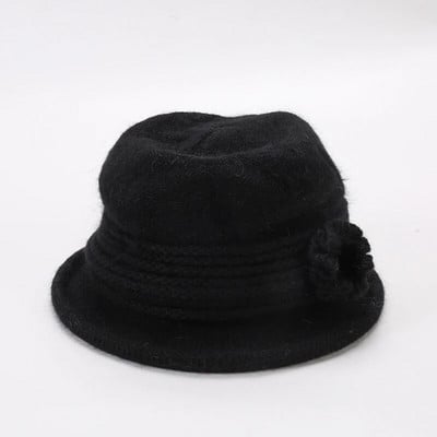 Sieviešu cepures Jauna vilnas adīta silta kausa cepure Sieviešu dāma rudens ziema īpaši bieza, universāla modes Fedora ikdienas sieviešu cepure