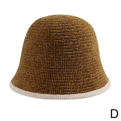 Zvejnieka cepure Sieviešu rudens/ziemas daudzpusīga seja, kurā redzama maza trikotāžas cepure, silta un moderna krāsaina bloka cepure