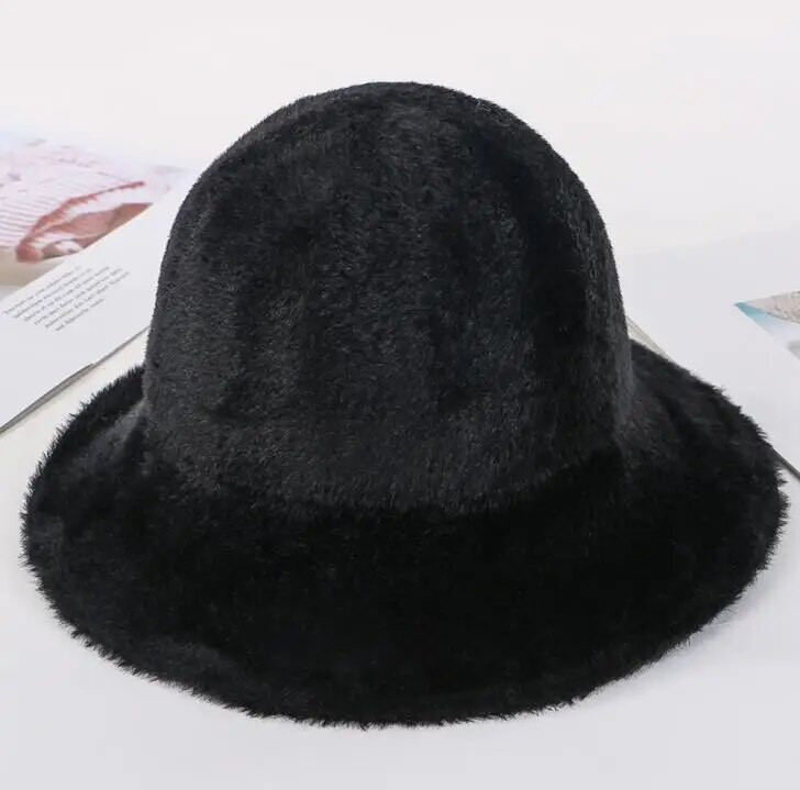 2019. gada korejiešu ziemas kausa cepure sievietēm Jauna, bieza samta ūdeles dāmu, masīva, silta āra zvejnieka cepure Panama Gorras