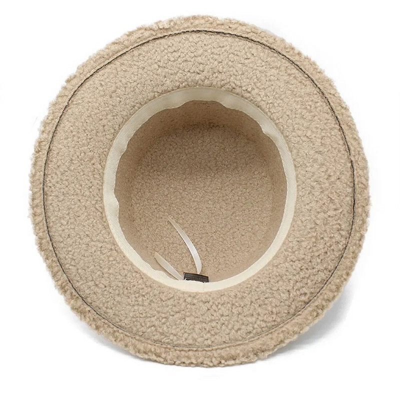 Toamnă și iarnă Căciuli Fedoras Femei Căciuli cu vârf plat pentru femei Bumbac Poliester 57-58cm Culoare Solidă Suprafață de pluș Grace LM0123