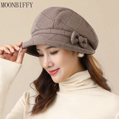 Naiste peomüts Keskealistele ja eakatele soojad ämbrikübarad Sügis- ja talvemütsid Fedoras Moodne Noorte Vaba aeg Lihtne kalamehemüts