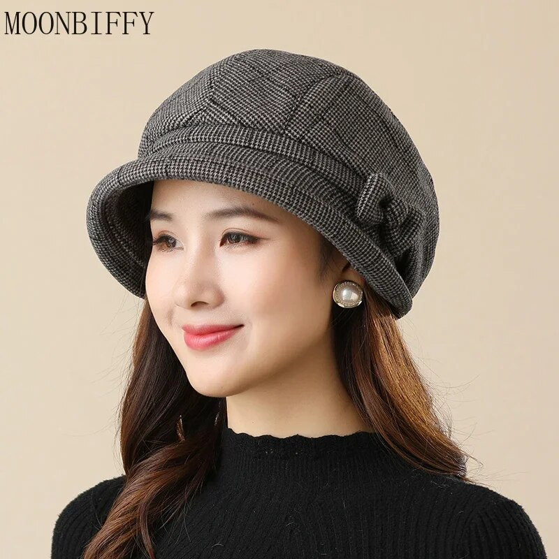 Naiste peomüts Keskealistele ja eakatele soojad ämbrikübarad Sügis- ja talvemütsid Fedoras Moodne Noorte Vaba aeg Lihtne kalamehemüts