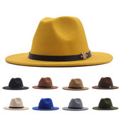 Panama turvavöö naiste lai klassikaline pandlaga villane müts Fedora floppy hat pesapallimütsid Mõnikord veini pesapallimüts