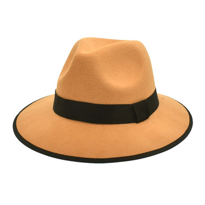 Sügis- ja talv meeste ja naiste neutraalsed paarid villane müts Briti moe imitatsioon džässimüts Must silindrimüts Härrasmehemüts