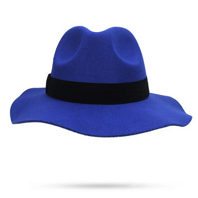 Vintage naiste laia äärega sooja segu vildist müts Bowler Trilby Fedoras müts kauboimüts sügistalv Briti stiilis kirikumütsid