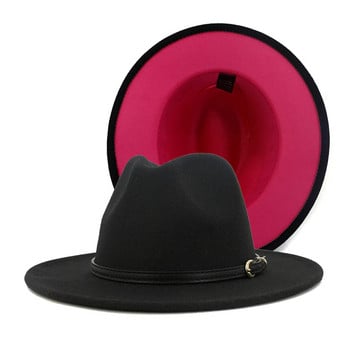 Περιστασιακά καπέλα ανδρικά και γυναικεία Μοντέρνα μάλλινα τζαζ τόνος φαρδύ κάτω χαλαρό συν μέγεθος Καπέλα Παναμά Προσωπικότητα ιδρώτας Μαλακό καπέλο