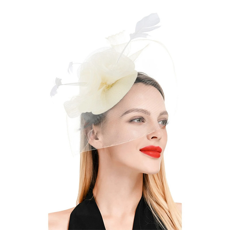 Pălării pentru femei Fascinators Pălărie cu flori pentru femei pentru petrecere de ceai Cocktail Ball Nuntă Biserică Healthcare Bentite