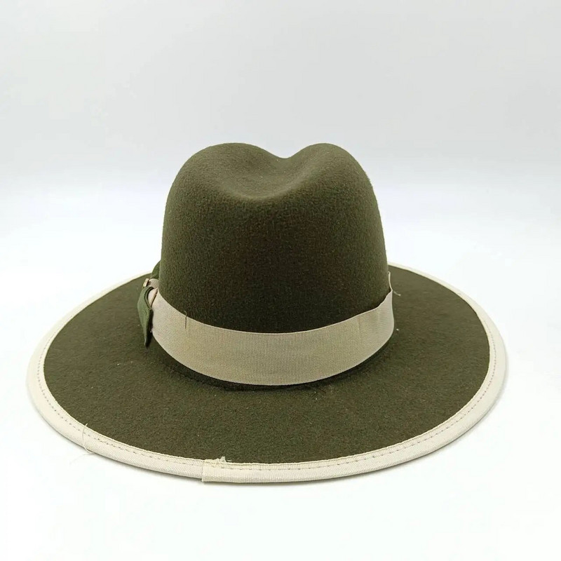 Fedora rudens un ziemas jauna vīriešu un sieviešu loka džeza cepure Eiropas un amerikāņu stila filca cepure