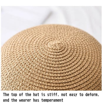 Καπέλα για τον ήλιο Γυναικεία μόδα Καλοκαιρινή παραθαλάσσια Μικρά πτυσσόμενα ανοιξιάτικα καπέλα για διακοπές στην παραλία Προσωπικότητα Αναπνεύσιμο ιδρώτα Καπέλο με παπιγιόν