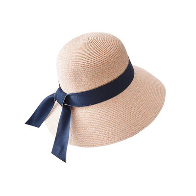 Saules cepures Sieviešu mode Vasaras piekrastē maza salokāma pavasara brīvdienu pludmales cepures Individuālas elpojošas sviedri, cieta spārna cepure