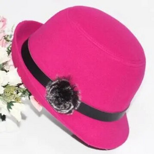 Jauna sieviešu cepure Rudens ziemas kupola cepure Džeza cepures matu bumbas dekorēšana Fedoras Trend Panama Sieviešu cepure Brīvā laika ballīte Spains cepure