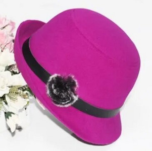 Jauna sieviešu cepure Rudens ziemas kupola cepure Džeza cepures matu bumbas dekorēšana Fedoras Trend Panama Sieviešu cepure Brīvā laika ballīte Spains cepure