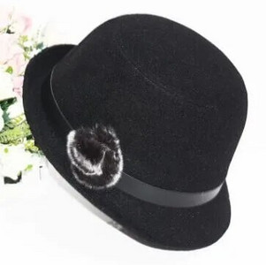 Jauna sieviešu cepure Rudens ziemas kupola cepure Džeza cepures matu bumbas dekorēšana Fedoras Trend Panama Sieviešu cepure Brīvā laika ballīte Spains cepure