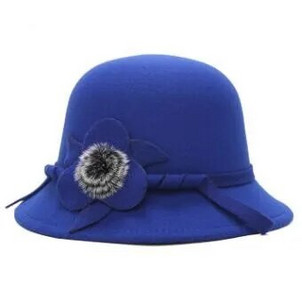 Jauna modes Panama sieviešu cepure Rudens Ziemas Fedoras Sieviešu Eleganti Ziedi Dekorācija Sombrero Party Topper Bucket Cepure