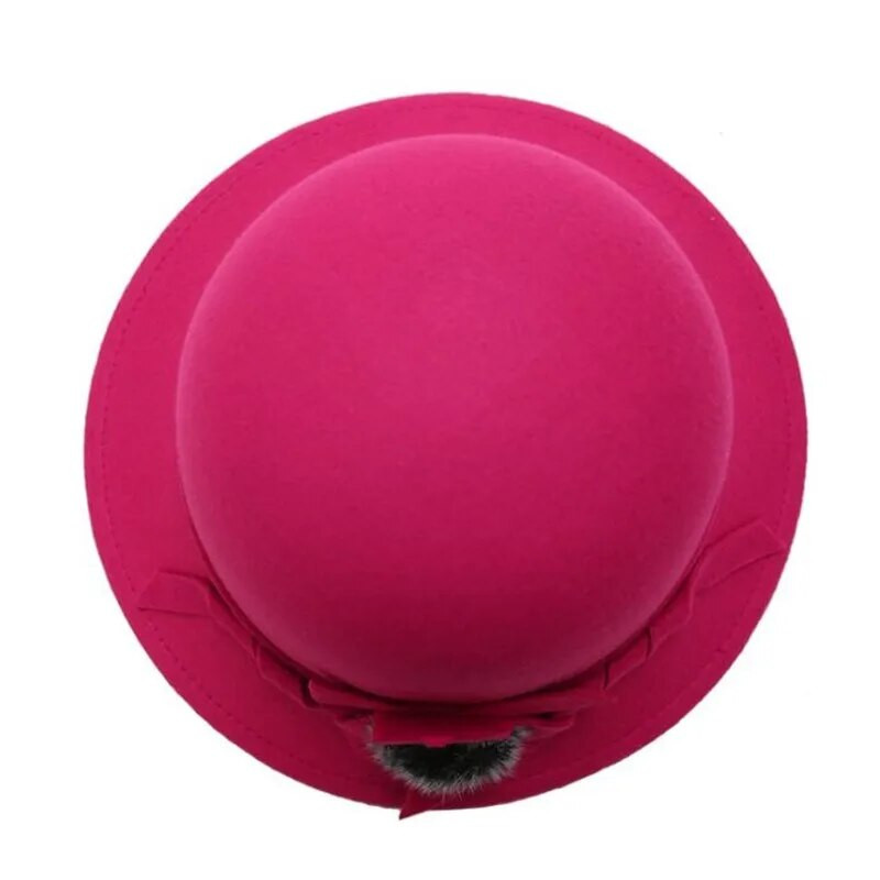 Jauna modes Panama sieviešu cepure Rudens Ziemas Fedoras Sieviešu Eleganti Ziedi Dekorācija Sombrero Party Topper Bucket Cepure