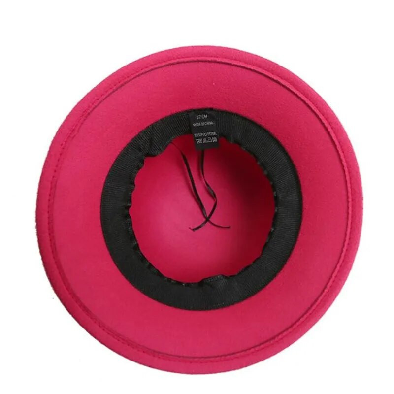 Jauna modes Panama sieviešu cepure Rudens Ziemas Fedoras Sieviešu Eleganti Ziedi Dekorācija Sombrero Party Topper Bucket Cepure