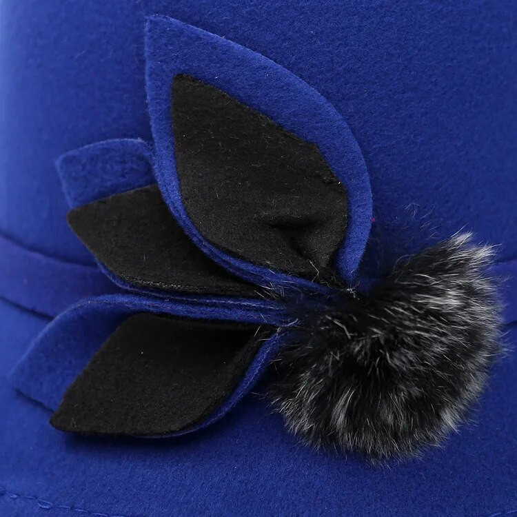 BomHCS sieviešu ziemas Fedoras modes vilnai līdzīga cepure 169214