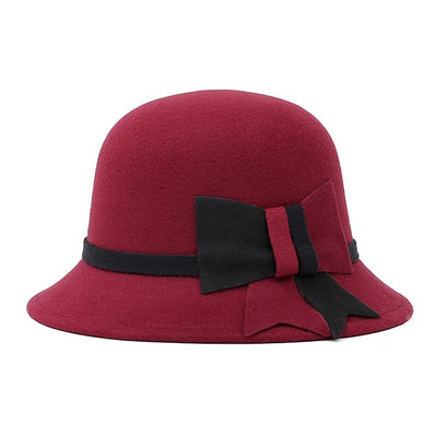 BomHCS Fashion Winter Fedoras naiste mitatsioonvillane müts kaarega 169216