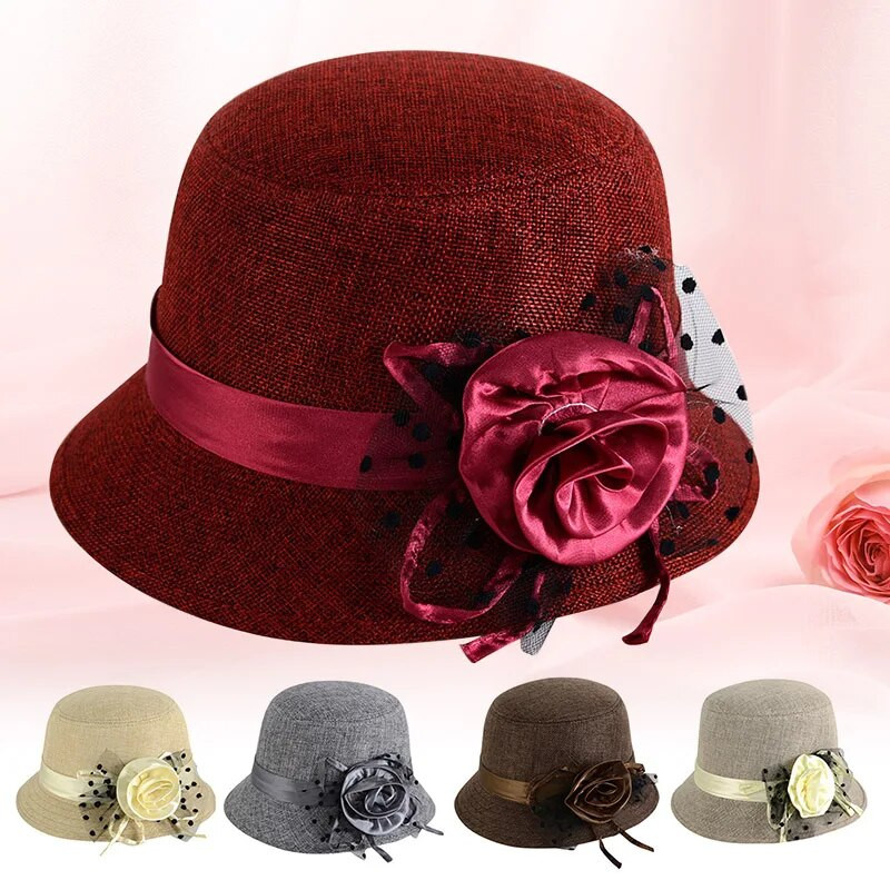 Șapci în stil coreean pentru femei, pălărie de top de modă, toamnă, iarnă, pălărie tip cupolă, cu nod cu fundă, pentru femei, flori de culoare solidă, pălării elegante de petrecere sălbatice