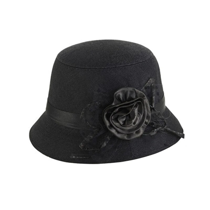 Șapci în stil coreean pentru femei, pălărie de top de modă, toamnă, iarnă, pălărie tip cupolă, cu nod cu fundă, pentru femei, flori de culoare solidă, pălării elegante de petrecere sălbatice