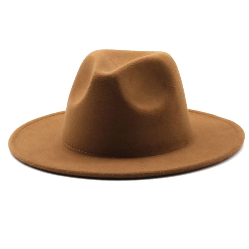 Ležerna crkvena jednobojna kapa Zimska britanska topla retro cilindar Topla kapa