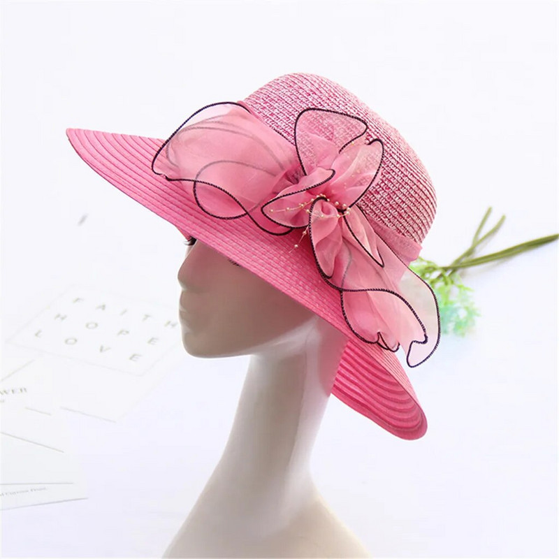 Дамска църковна ежедневна шапка Fascinator Булчинско чаено парти Сватбена шапка Шапка Туризъм