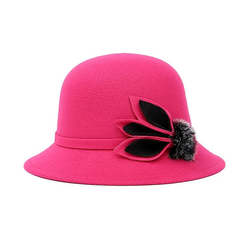 Uus mood naiste sügise imitatsioon villane Fedora müts Villane kaevumüts Vintage Fedora mütsid naistele Talvised kuninglikud printsessi mütsid