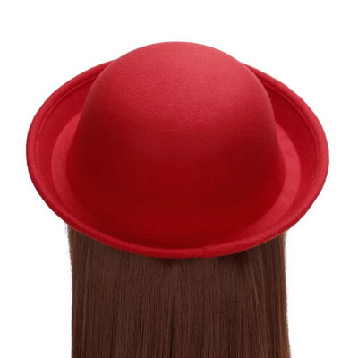 Жени, Англия, дами, есен, зима, фланцова вълнена филцова реколта, елегантна куполна шапка