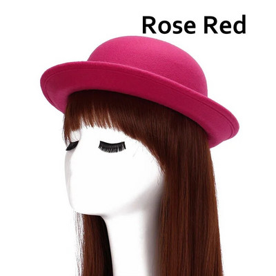 Жени, Англия, дами, есен, зима, фланцова вълнена филцова реколта, елегантна куполна шапка