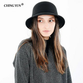 Zīmols Ziemas Rudens Vilnas Sieviešu Sieviešu Fedoras Džeza cepures Eiropas amerikāņu apaļas cepures Bowler cepures fascinējošās cepures baznīcas cepures