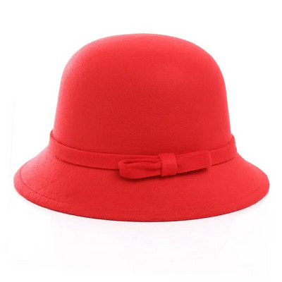 Zīmols Ziemas Rudens Vilnas Sieviešu Sieviešu Fedoras Džeza cepures Eiropas amerikāņu apaļas cepures Bowler cepures fascinējošās cepures baznīcas cepures