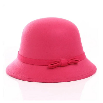 Zīmols Ziemas Rudens Vilnas Sieviešu Sieviešu Fedoras Džeza cepures Eiropas amerikāņu apaļas cepures Bowler cepures fascinējošās cepures baznīcas cepures